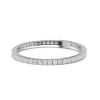 3mm Cushion Cut White Sapphire Tennis Bracelet in 925 Sterling Silver for Women