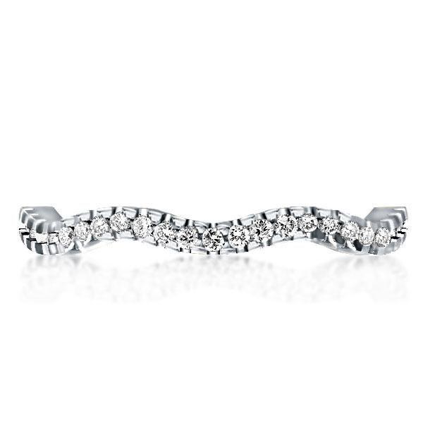 Wave Eternity Wedding Band - 925 Sterling Silver, 2.15 CT. TW.