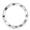 Wave Eternity Wedding Band - 925 Sterling Silver, 2.15 CT. TW.