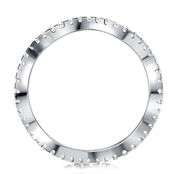 Wave Eternity Wedding Band - 925 Sterling Silver, 2.15 CT. TW.