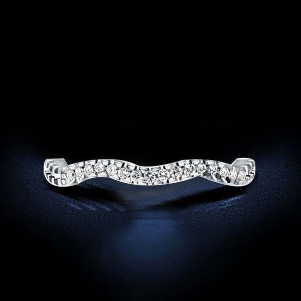 Wave Eternity Wedding Band - 925 Sterling Silver, 2.15 CT. TW.