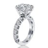 Classic Pear Shaped Engagement Ring | 9.00 CT Center Stone | Sterling Silver with Rhodium Finish