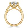 Vintage Style Round Cut Solitaire Engagement Ring for Women in Sterling Silver
