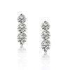 Sterling Silver Drop Earrings - Sparkly Dangle Earrings for Women