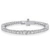 Sterling Silver Round Cut Cubic Zirconia Tennis Bracelet for Women - Eternity Style