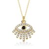 Sterling Silver All-Seeing Eye Evil Eye Necklace - Protection Amulet