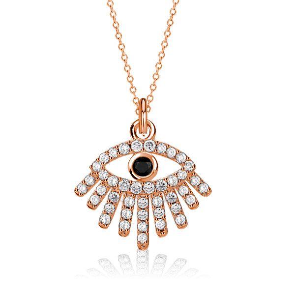 Sterling Silver All-Seeing Eye Evil Eye Necklace - Protection Amulet