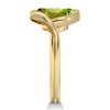 Sterling Silver Peridot Cushion Cut Engagement Ring - 4.00 CT. TW.