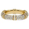 Paved Eternity Wedding Band with Round Cut Stones in 925 Sterling Silver