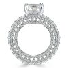 Cushion Cut Eternity Engagement Ring - 925 Sterling Silver, 6.5 CT Center Stone