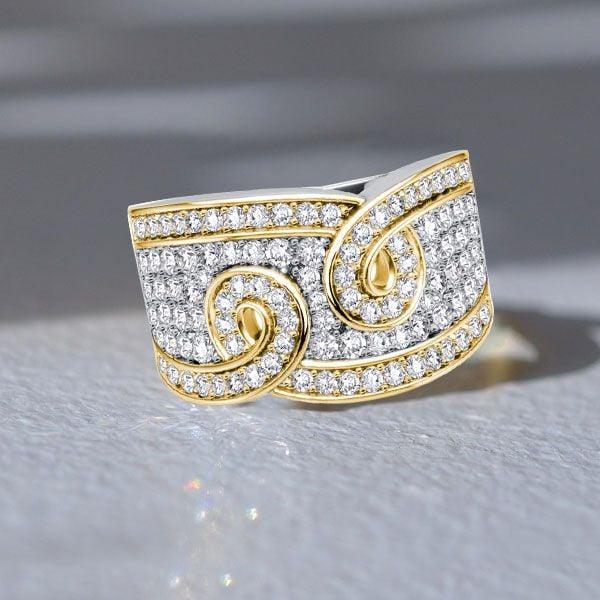 1.27 CT. TW. Round White Sapphire Anniversary Ring Wedding Band in Sterling Silver