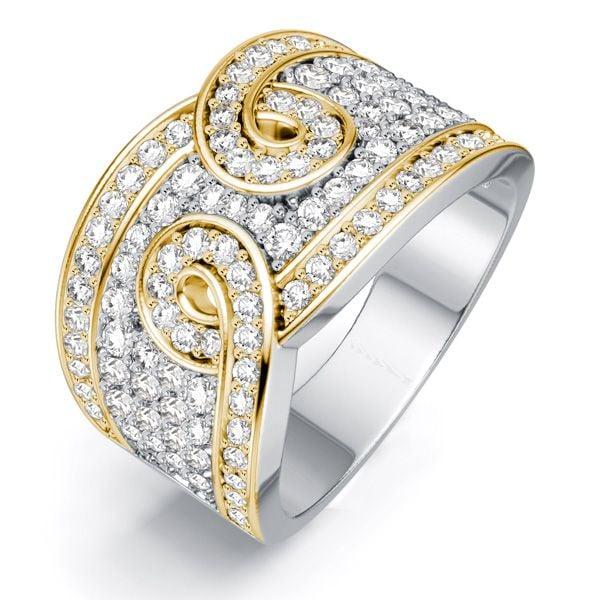 1.27 CT. TW. Round White Sapphire Anniversary Ring Wedding Band in Sterling Silver