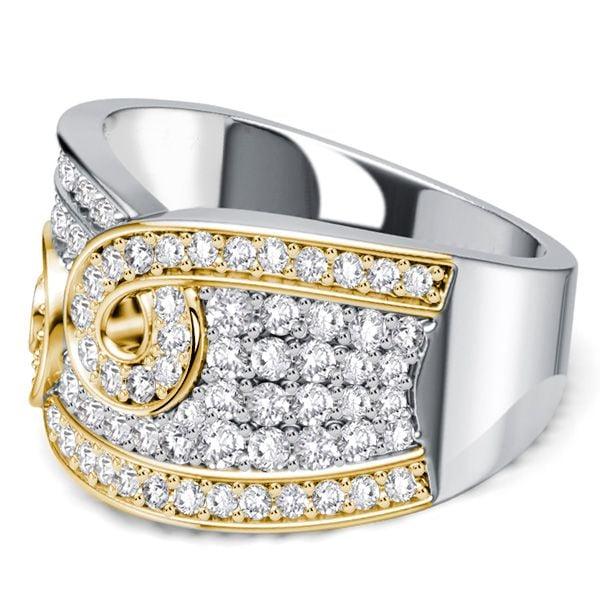 1.27 CT. TW. Round White Sapphire Anniversary Ring Wedding Band in Sterling Silver