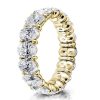 18K Gold Plated Sterling Silver Oval Eternity Wedding Band (7.00 CT. TW.)