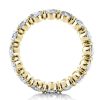 18K Gold Plated Sterling Silver Oval Eternity Wedding Band (7.00 CT. TW.)