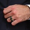 Two-Tone Concave-Convex Tungsten Wedding Band - 8mm Comfort Fit