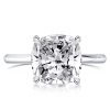 Classic Cushion Cut Engagement Ring in 925 Sterling Silver with 5.62 CT Center Stone