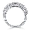 Vintage Round Cut Wedding Band for Women in 925 Sterling Silver with 1.91 CT. TW.