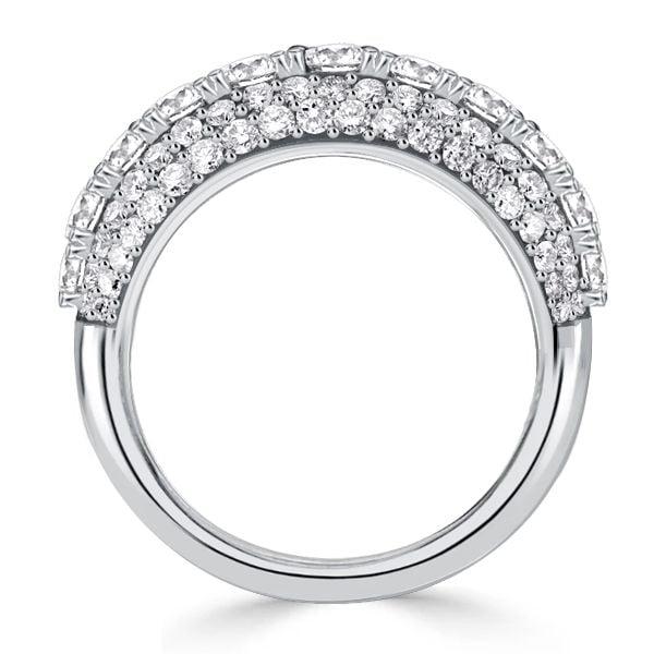 Vintage Round Cut Wedding Band for Women in 925 Sterling Silver with 1.91 CT. TW.