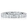 Sterling Silver Asscher Cut Eternity Wedding Band - 3.75 CTW
