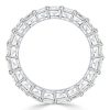Sterling Silver Asscher Cut Eternity Wedding Band - 3.75 CTW