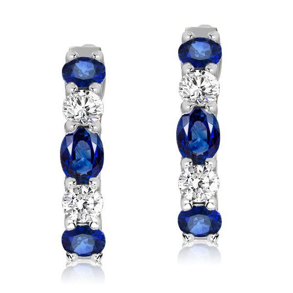 Sterling Silver Oval & Round Hoop Earrings for Women - Dainty & Elegant