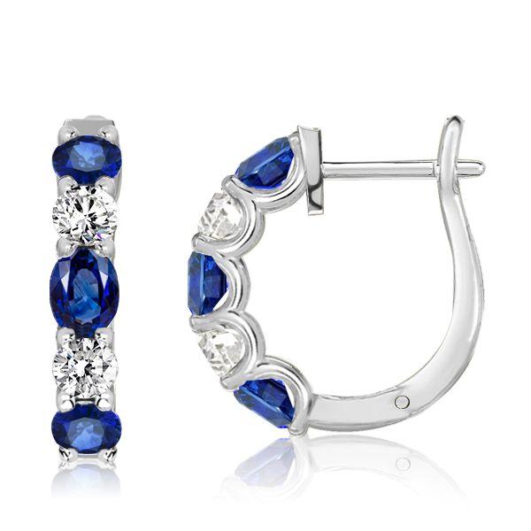 Sterling Silver Oval & Round Hoop Earrings for Women - Dainty & Elegant