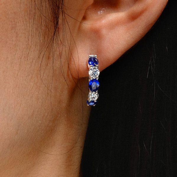 Sterling Silver Oval & Round Hoop Earrings for Women - Dainty & Elegant