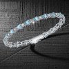 Aquamarine Pear-Shaped 925 Sterling Silver Bracelet for Weddings