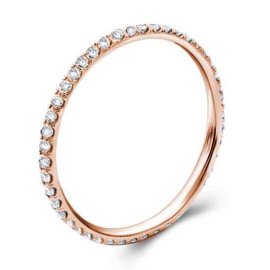 Radiant White Sapphire 3PC Wedding Set - 18K Rose Gold Plated Sterling Silver