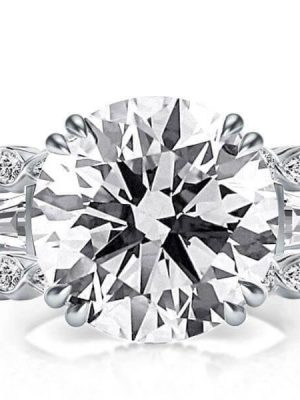 Sterling Silver Round Cut 3-Piece Wedding Ring Set - Engagement & Wedding Bands