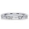 Scalloped Pavé Eternity Band - 925 Sterling Silver Wedding Ring for Women (0.30 CT. TW.)