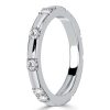 Scalloped Pavé Eternity Band - 925 Sterling Silver Wedding Ring for Women (0.30 CT. TW.)