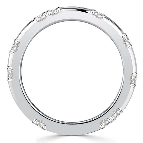 Scalloped Pavé Eternity Band - 925 Sterling Silver Wedding Ring for Women (0.30 CT. TW.)