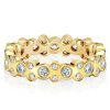 White Sapphire Eternity Band - 925 Sterling Silver Wedding Ring
