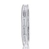 Baguette Eternity Band - Created White Sapphire, Sterling Silver Wedding Ring