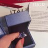 Asscher Cut Three Stone Engagement Ring - 925 Sterling Silver