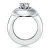 Sterling Silver Wedding Ring Set - 1.0 CT Center Stone