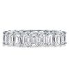 Emerald Eternity Wedding Band - Sterling Silver - 4.40 CT. TW.