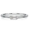 Baguette & Round Cut Sterling Silver Stackable Band Ring Set - 6.06 CT. TW.