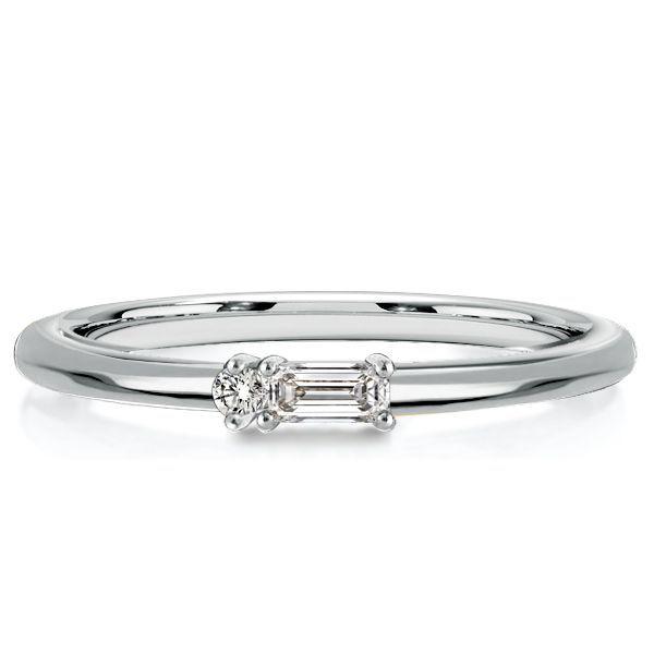 Baguette & Round Cut Sterling Silver Stackable Band Ring Set - 6.06 CT. TW.