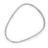 925 Sterling Silver Tennis Necklace - Classic Style, Multiple Lengths
