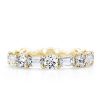 Eternity Created White Sapphire 18K Gold Plated Wedding Band - 7.00 CT.TW