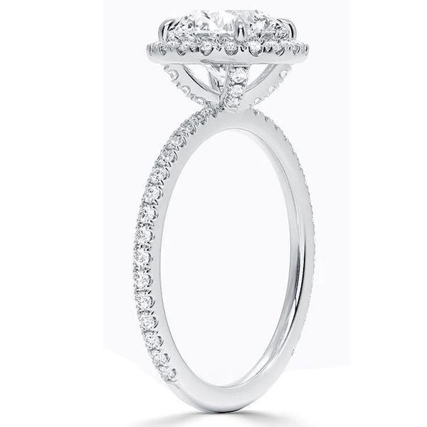 Halo Radiant Cut White Sapphire Engagement Ring - 925 Sterling Silver