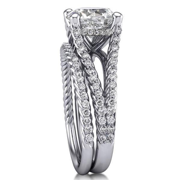 925 Sterling Silver Wedding Ring Set - Engagement & Promise Rings for Couples