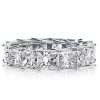 9.00 CT. TW. Princess Cut Eternity Band in Sterling Silver with White Sapphire