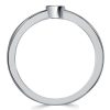 Vintage Style Bezel Setting Anniversary Ring | Sterling Silver 0.50 CT TW Simulated Diamond Band
