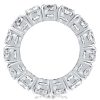 Oval Cut Cubic Zirconia Eternity Band in Sterling Silver