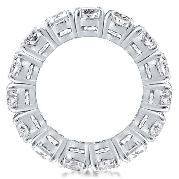 Oval Cut Cubic Zirconia Eternity Band in Sterling Silver