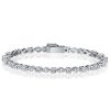 Marquise & Round Cut Cubic Zirconia Tennis Bracelet - 925 Sterling Silver Wedding Bracelet